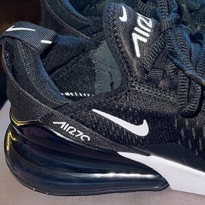 Nike Black and White Air Max 270 Sneakers